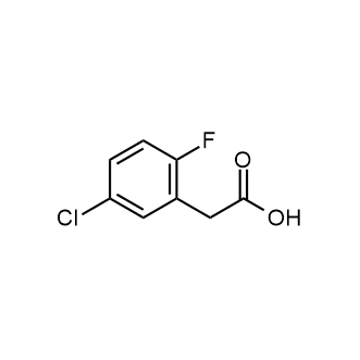 2-(5-Chloro-2-fluorophenyl)acetic acid 化学構造式