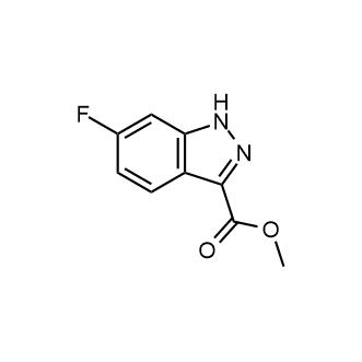 Methyl 6-fluoro-1H-indazole-3-carboxylate 化学構造式