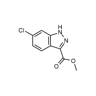 Methyl 6-chloro-1H-indazole-3-carboxylate 化学構造式