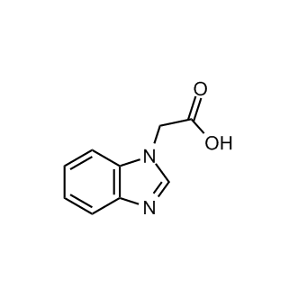 2-(1H-Benzo[d]imidazol-1-yl)acetic acid 化学構造式