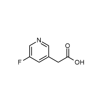 2-(5-Fluoropyridin-3-yl)acetic acid 化学構造式