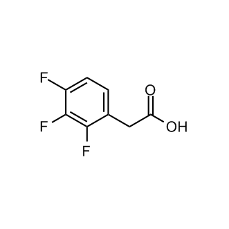 2-(2,3,4-Trifluorophenyl)acetic acid 化学構造式