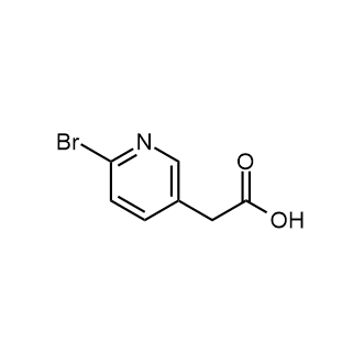 2-(6-Bromopyridin-3-yl)acetic acid 化学構造式