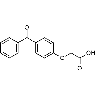 2-(4-Benzoylphenoxy)acetic acid 化学構造式