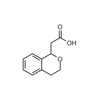 2-(3,4-Dihydro-1H-isochromen-1-yl)acetic acid 化学構造式