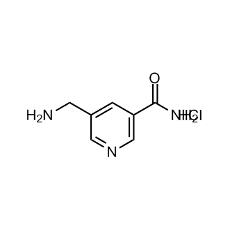 5-(Aminomethyl)nicotinamide hydrochloride 化学構造式