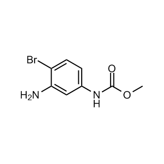 Methyl (3-amino-4-bromophenyl)carbamate 化学構造式