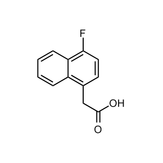 2-(4-Fluoronaphthalen-1-yl)acetic acid 化学構造式
