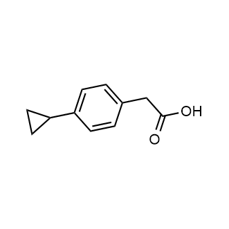 2-(4-Cyclopropylphenyl)acetic acid 化学構造式
