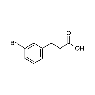3-(3-Bromophenyl)propanoic acid 化学構造式
