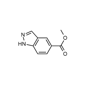 Methyl 1H-indazole-5-carboxylate 化学構造式