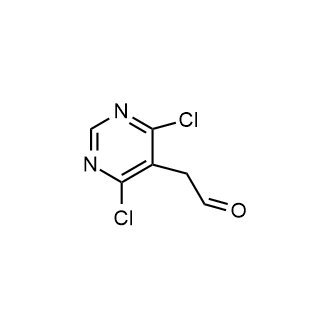 2-(4,6-Dichloropyrimidin-5-yl)acetaldehyde 化学構造式