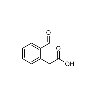 2-(2-Formylphenyl)acetic acid 化学構造式