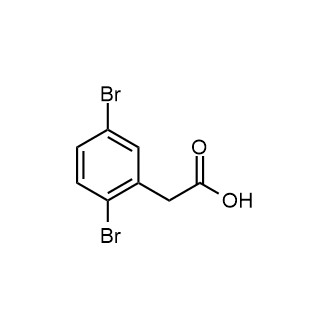 (2,5-Dibromophenyl)acetic acid 化学構造式
