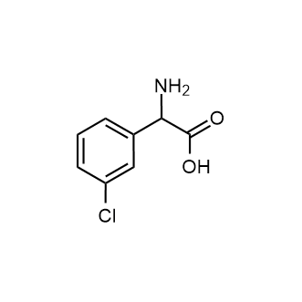 2-Amino-2-(3-chlorophenyl)acetic acid 化学構造式