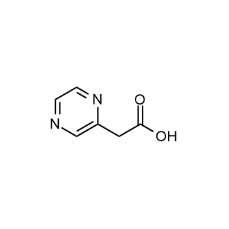 2-(Pyrazin-2-yl)acetic acid 化学構造式