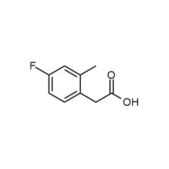 2-(4-Fluoro-2-methylphenyl)acetic acid 化学構造式