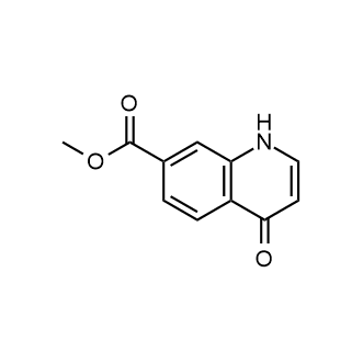 Methyl 4-oxo-1,4-dihydroquinoline-7-carboxylate 化学構造式