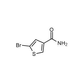 5-Bromothiophene-3-carboxamide 化学構造式