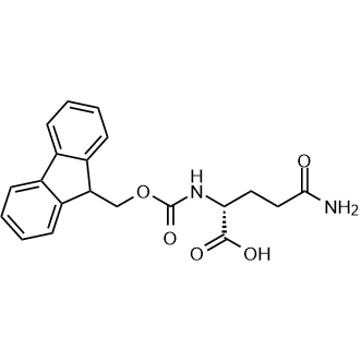 Fmoc-D-Glutamine 化学構造式