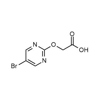 2-((5-Bromopyrimidin-2-yl)oxy)acetic acid 化学構造式