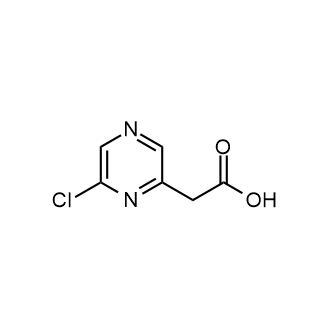 2-(6-Chloropyrazin-2-yl)acetic acid 化学構造式