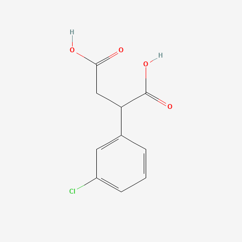 2-(3-Chlorophenyl)succinic acid 化学構造式