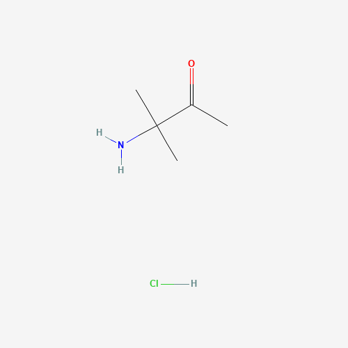 3-Amino-3-methylbutan-2-one hydrochloride 化学構造式