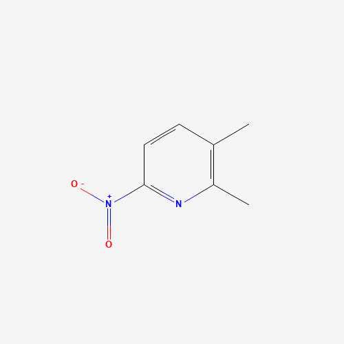 2,3-Dimethyl-6-nitropyridine 化学構造式