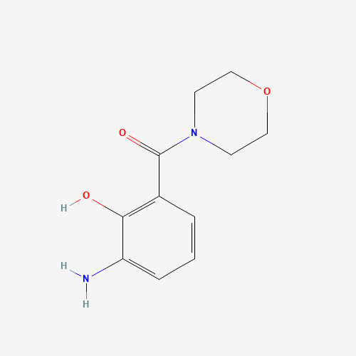 (3-Amino-2-hydroxyphenyl)(morpholino)methanone 化学構造式