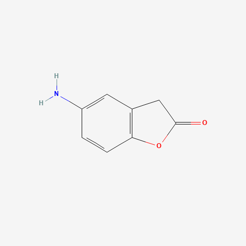 5-Aminobenzofuran-2(3H)-one 化学構造式