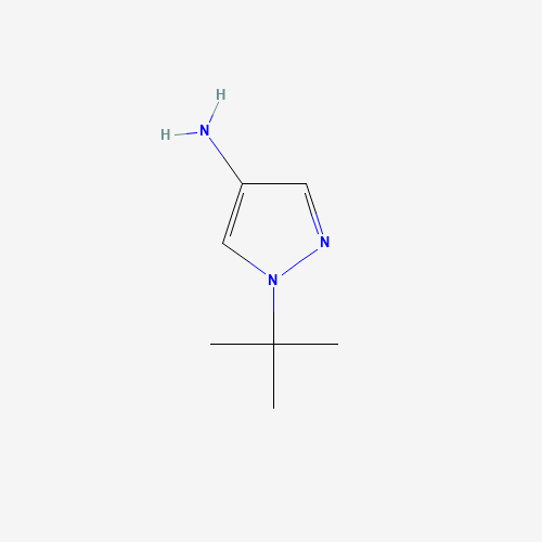 1-tert-butyl-1H-pyrazol-4-amine 化学構造式