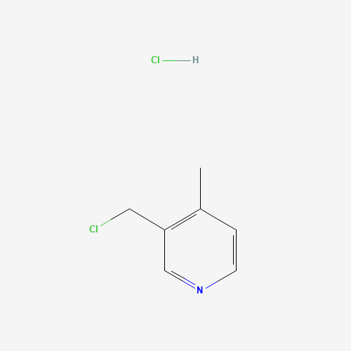 3-(Chloromethyl)-4-methylpyridine hydrochloride 化学構造式