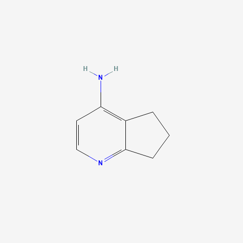 6,7-Dihydro-5H-cyclopenta[B]pyridin-4-amine 化学構造式