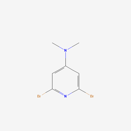 2,6-Dibromo-N,N-dimethylpyridin-4-amine 化学構造式
