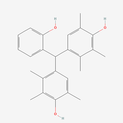 4,4'-((2-Hydroxyphenyl)methylene)bis(2,3,6-trimethylphenol) 化学構造式