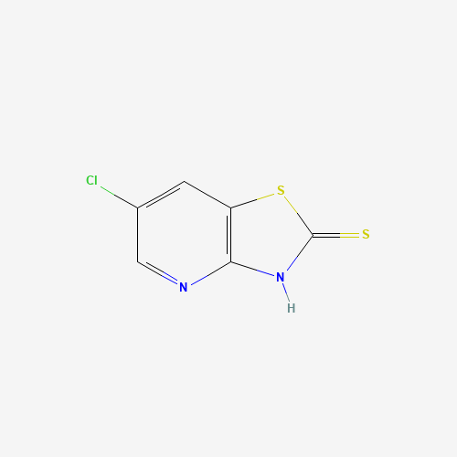 6-Chlorothiazolo[4,5-b]pyridine-2-thiol 化学構造式