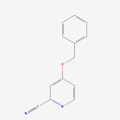 4-(Benzyloxy)picolinonitrile 化学構造式