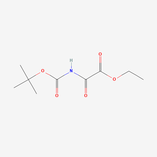 Ethyl N-(tert-butoxycarbonyl)oxamate 化学構造式