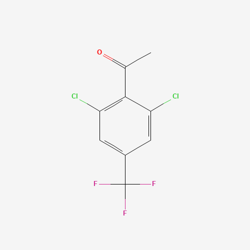 1-(2,6-Dichloro-4-(trifluoromethyl)phenyl)ethanone 化学構造式