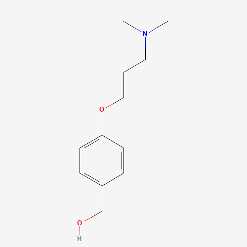 (4-(3-(Dimethylamino)propoxy)phenyl)methanol 化学構造式