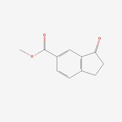 Methyl 3-oxo-2,3-dihydro-1H-indene-5-carboxylate 化学構造式