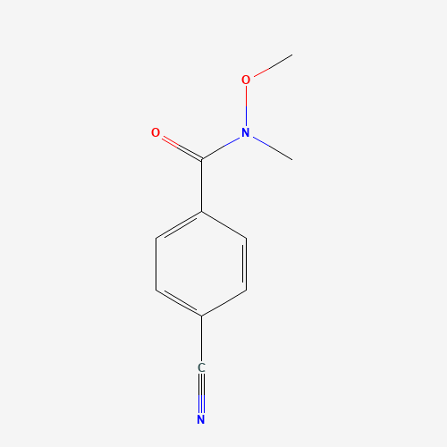 4-Cyano-N-methoxy-N-methylbenzamide 化学構造式
