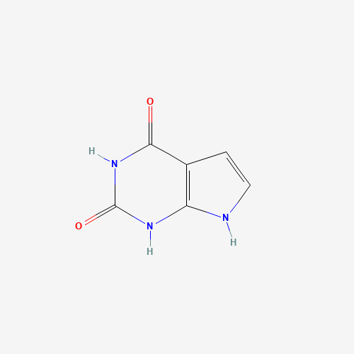 7H-Pyrrolo[2,3-d]pyrimidine-2,4-diol 化学構造式