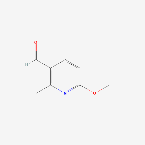 6-Methoxy-2-methylnicotinaldehyde 化学構造式