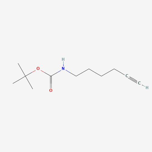 tert-Butyl hex-5-yn-1-ylcarbamate 化学構造式